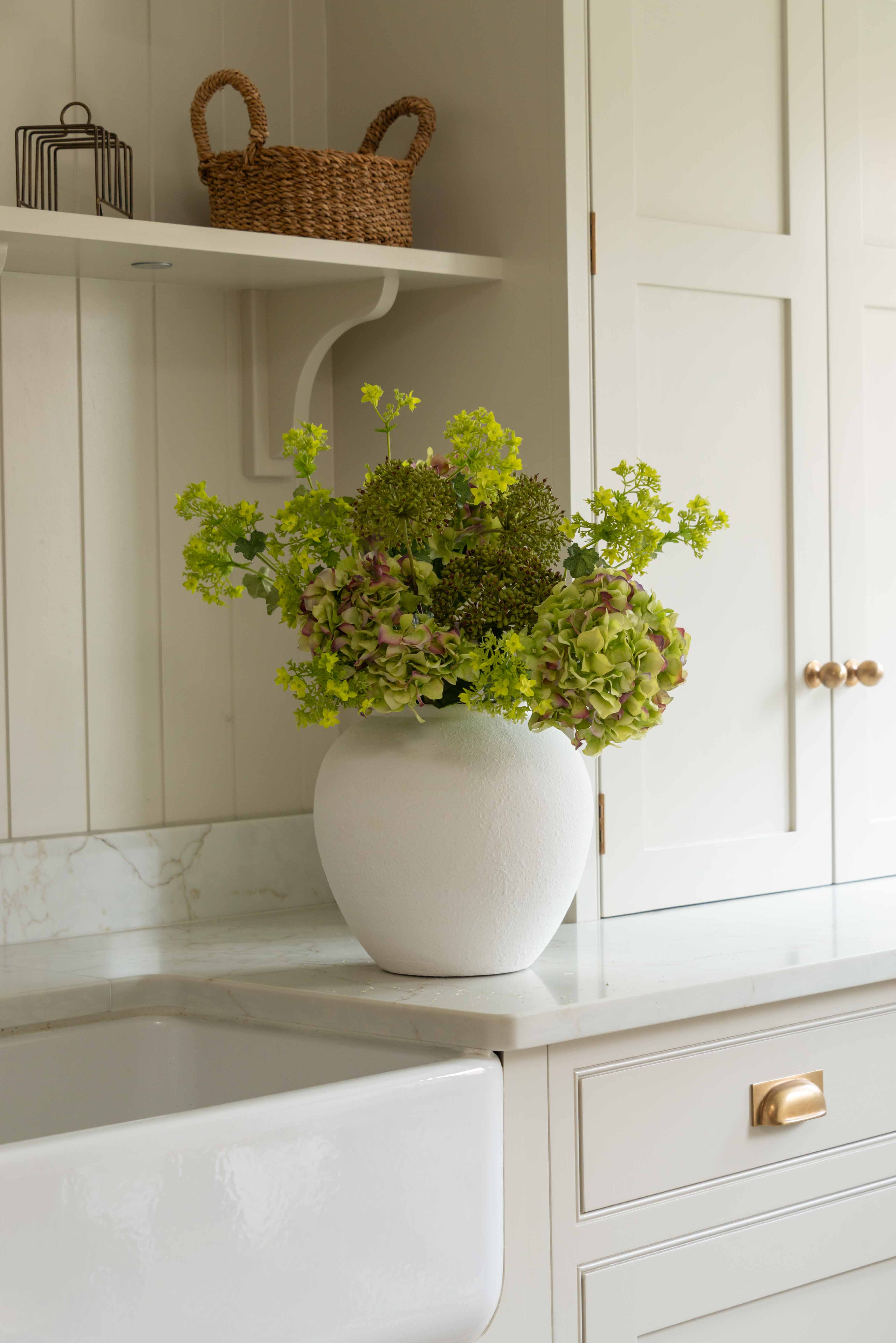 Faux Lady's Mantle Spray | Green