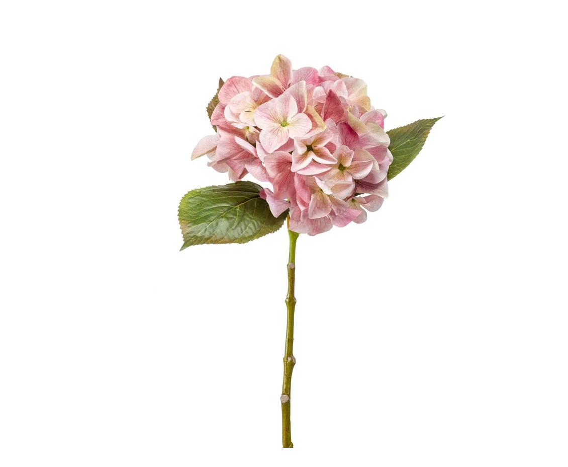 Introducing our exquisite Faux Pink Hydrangea Stem, a luxurious addition to any decor. Enhance your space with the sophisticated charm of this beautifully crafted floral piece.

Dimensions:&nbsp;

Height: 47cm