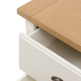 Charles Ted Florence 3 Drawer Chest of Drawers in Oak and White
