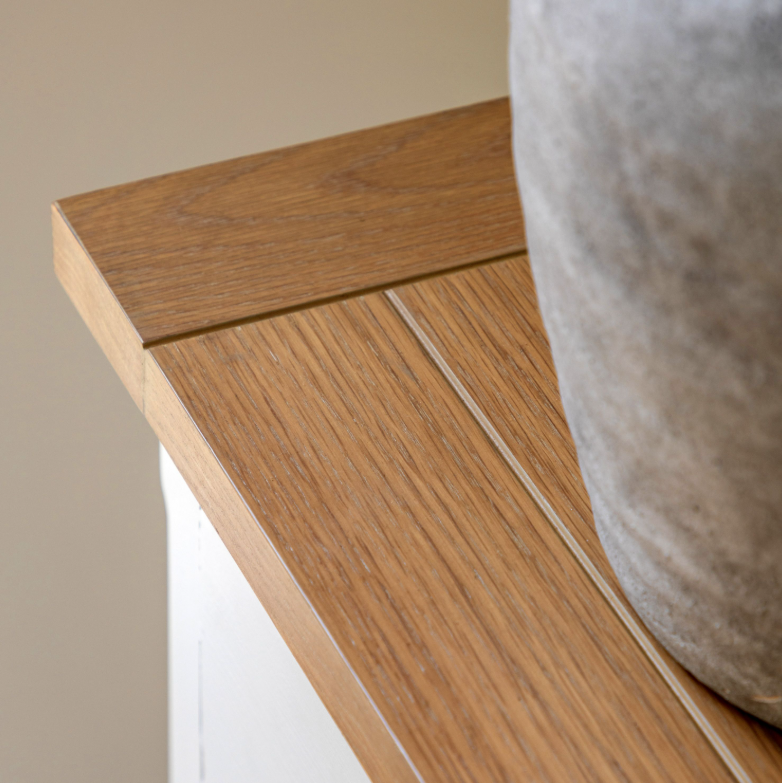 Florence 3 Drawer Chest in oak and white