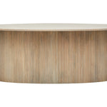 Alessia Mango Wood Fluted Oval Dining Table, boasting an oval-shaped base and intricate ridge detailing. Perfect for hosting family gatherings or elegant dinner parties, this table features a spacious, smooth surface and a sleek design that exudes sophistication and luxury.

Dimensions:&nbsp;

&nbsp;H 76cm&nbsp;W220cm&nbsp;D100cm

82.26kgs

Mango Wood
