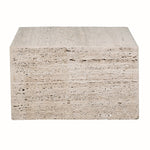 Front view of Tuscany Marble Coffee Table highlighting handcrafted finish