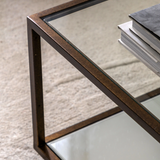 Charles Ted Geneva Glass Coffee Table