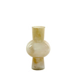 Hailey Sculptural Vase Cream Glass