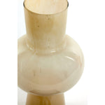 Hailey Sculptural Vase Cream Glass