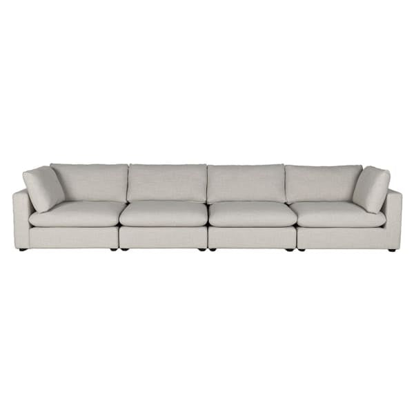 Halstead modular sofa arranged as a straight four-seater run