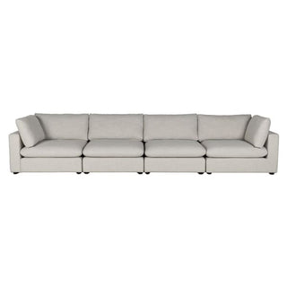 Halstead modular sofa arranged as a straight four-seater run