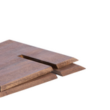 Flat wooden X-style bookstand pieces before assembly