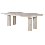Harbour solid pine dining table with driftwood finish