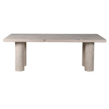 Hamptons-inspired rectangular dining table in solid pine
