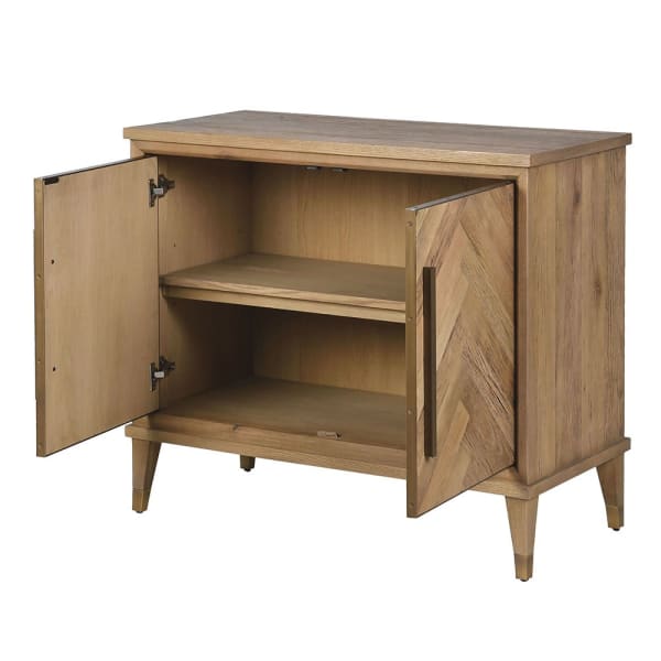 Windrush Herringbone Reclaimed Oak Cupboard | 2 Door