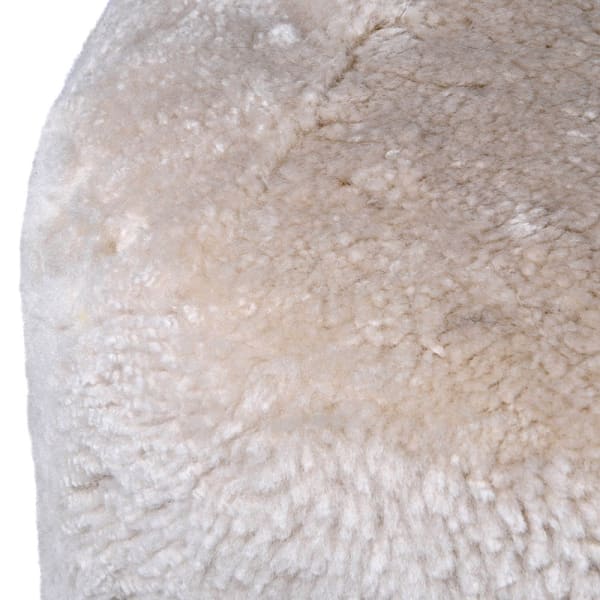 Hailes Sheepskin Pouffe | Clotted Cream