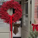Crimson Winterberry Christmas Wreath | 80cm