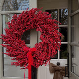 Crimson Winterberry Christmas Wreath | 80cm