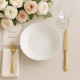 Pearl White Pasta Bowl/Plate | Box of Six