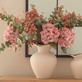 Charles Ted Large Faux Blush Eucalyptus Stem