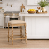 Charles Ted Antoine Upholstered Kitchen Stool