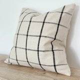 Charles Ted White and Black Checked Cushion Cover Modern Grid Throw Pillow Cover
