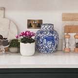 Charles Ted Chinoiserie Short Pot With Lid