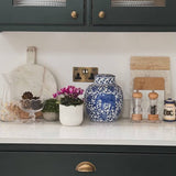 Charles Ted Chinoiserie Short Pot With Lid