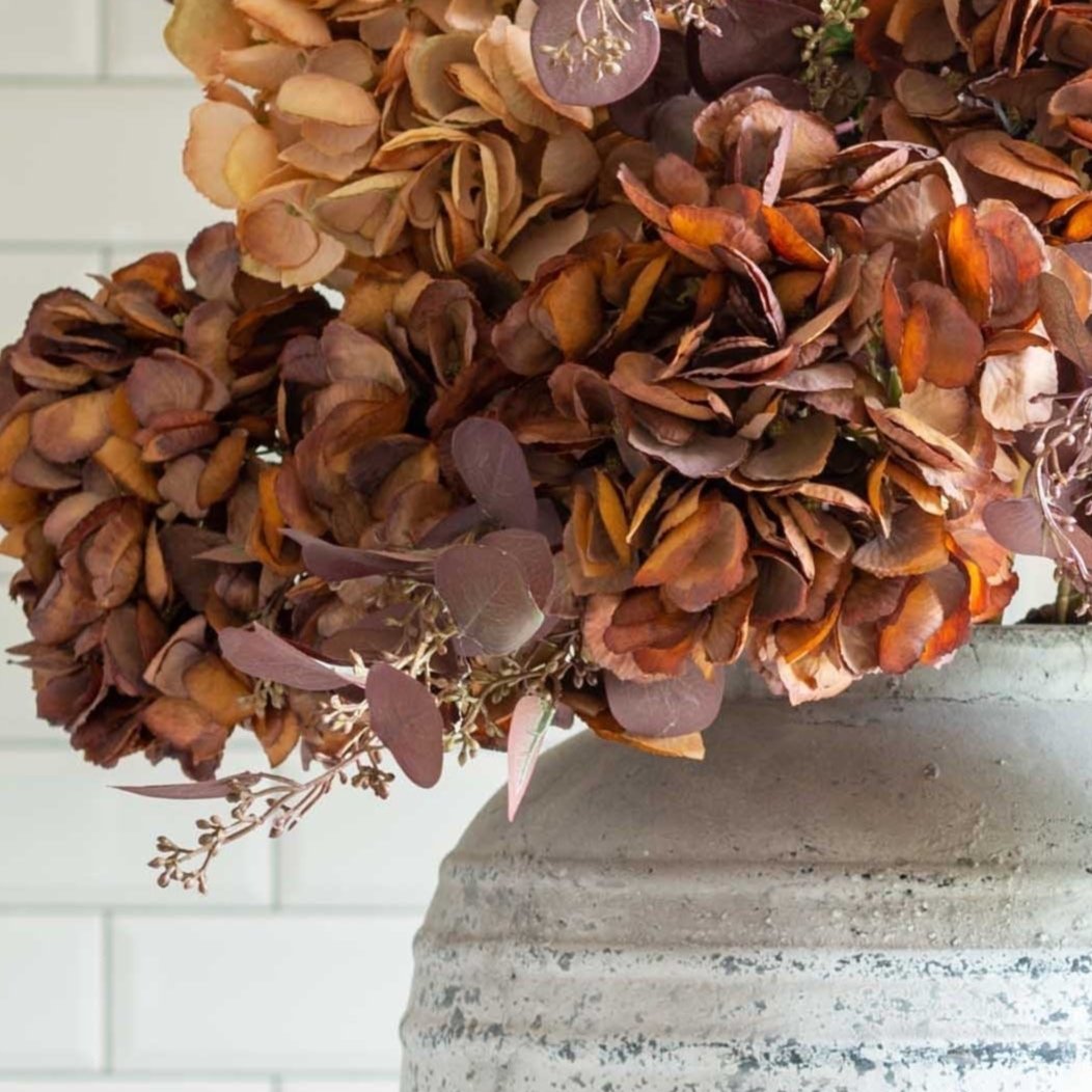 A stunning Hydrangea stem in Mocha brown.