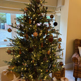 Charles Ted 7ft Artificial Christmas Tree with 750 Pre Strung Warm White LED Lights