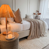 Charles Ted Soleil Rattan Lamp | Handcrafted Natural Rattan Table Lamp