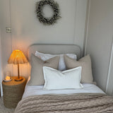 Charles Ted Otis Knit Throw | Biscuit