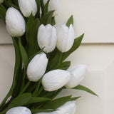 CharlesTed Tulip Wreath | White