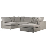 Ines Grey Linen Sectional Corner Sofa