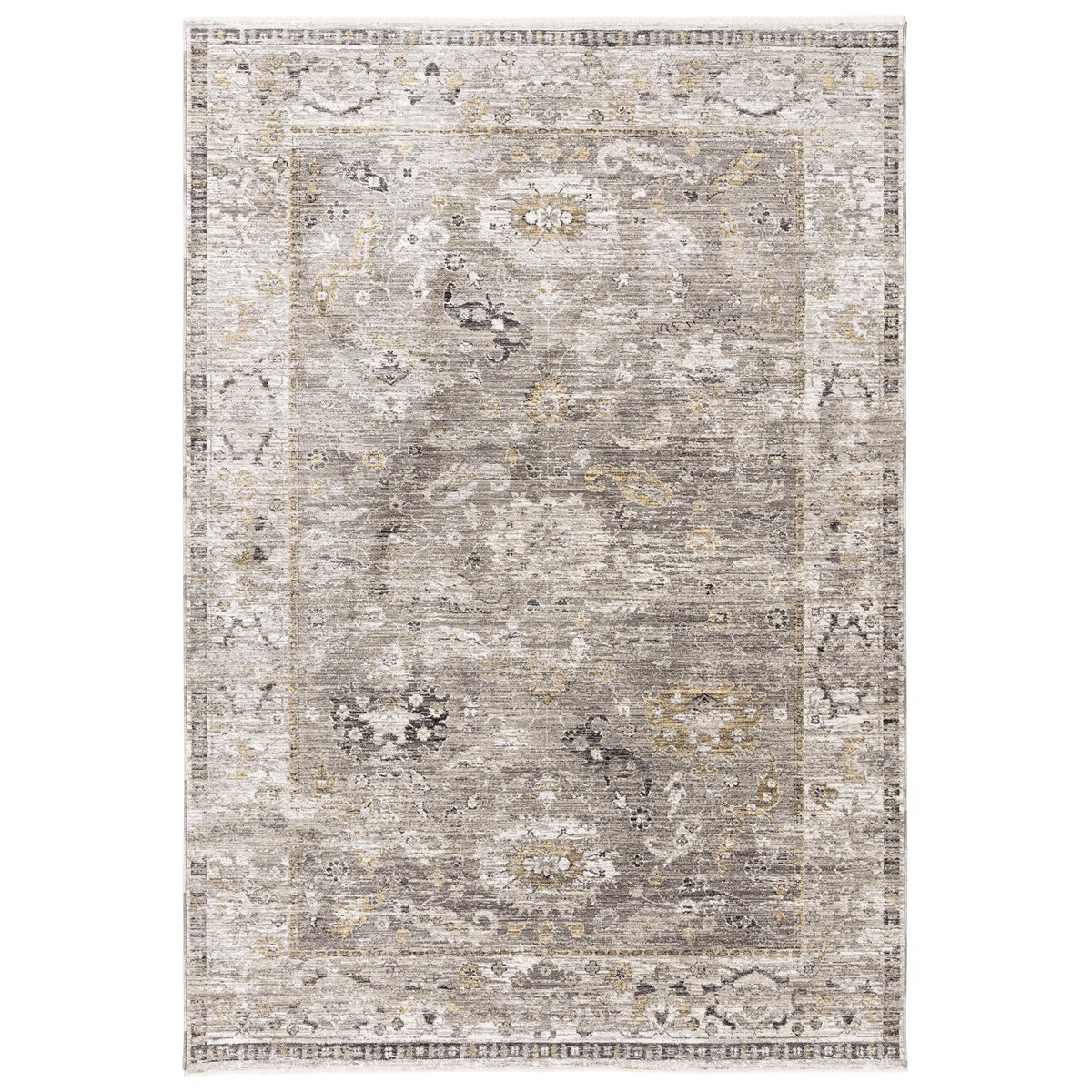 Jasper traditional rug in natural, full flat view