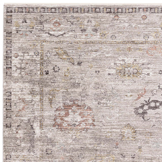 Jasper traditional rug in grey, detail of the antique-inspired pattern