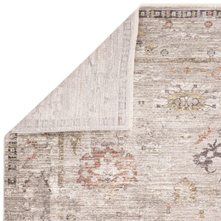 Jasper traditional rug in grey, detail of the antique-inspired pattern