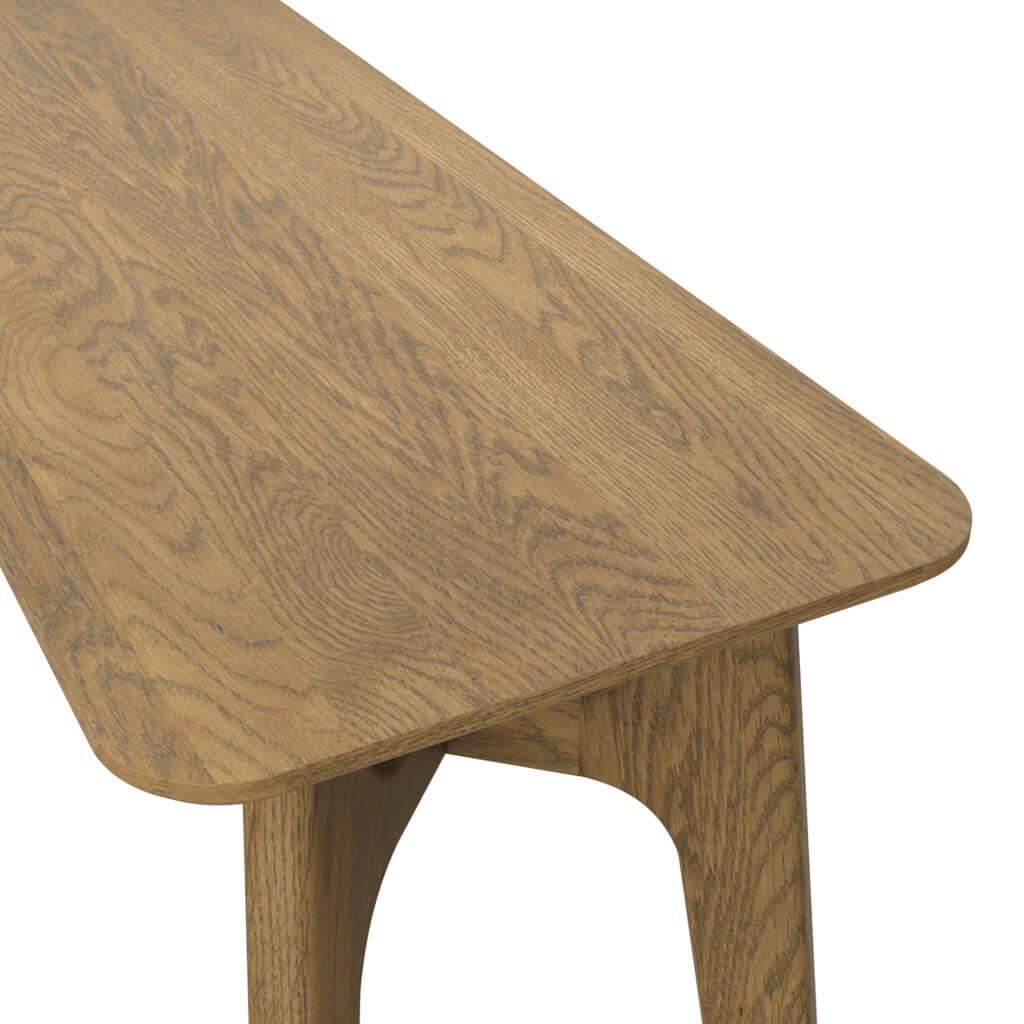 Kady Slim Wooden Console Table | Oak Veneer