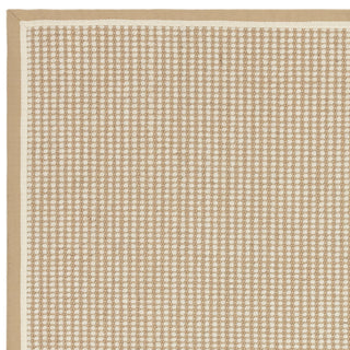 Korra Loop rug in linen and cream, detail of the wool and jute weave