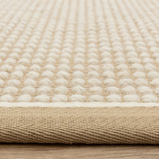 Korra Loop rug in linen and cream, texture detail