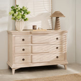 Longbourn Chest in room setting with lamp, vase, and artwork