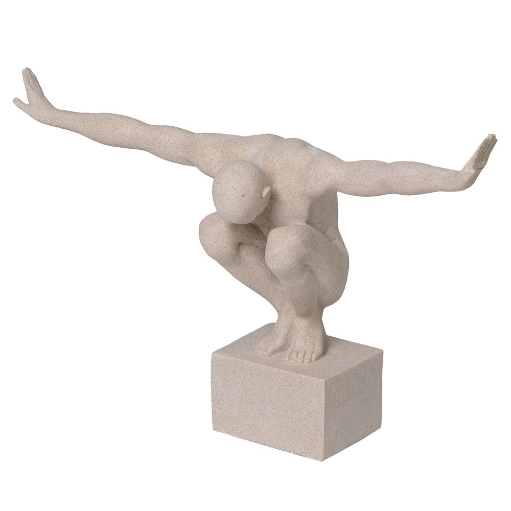 Natural Stone Effect Man Statue