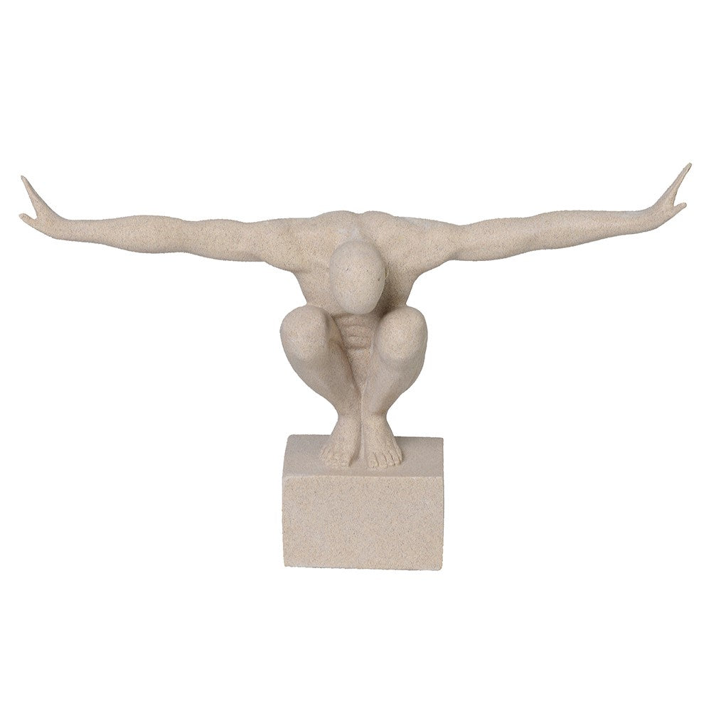 Natural Stone Effect Man Statue