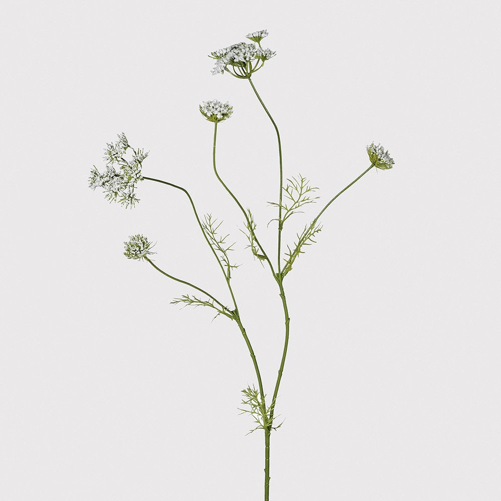 Faux Meadow Spray White flowers