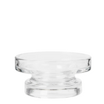 Minimalist glass candleholder for home décor