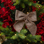 Mocha Noel Elegance Christmas Tree Bow Decoration