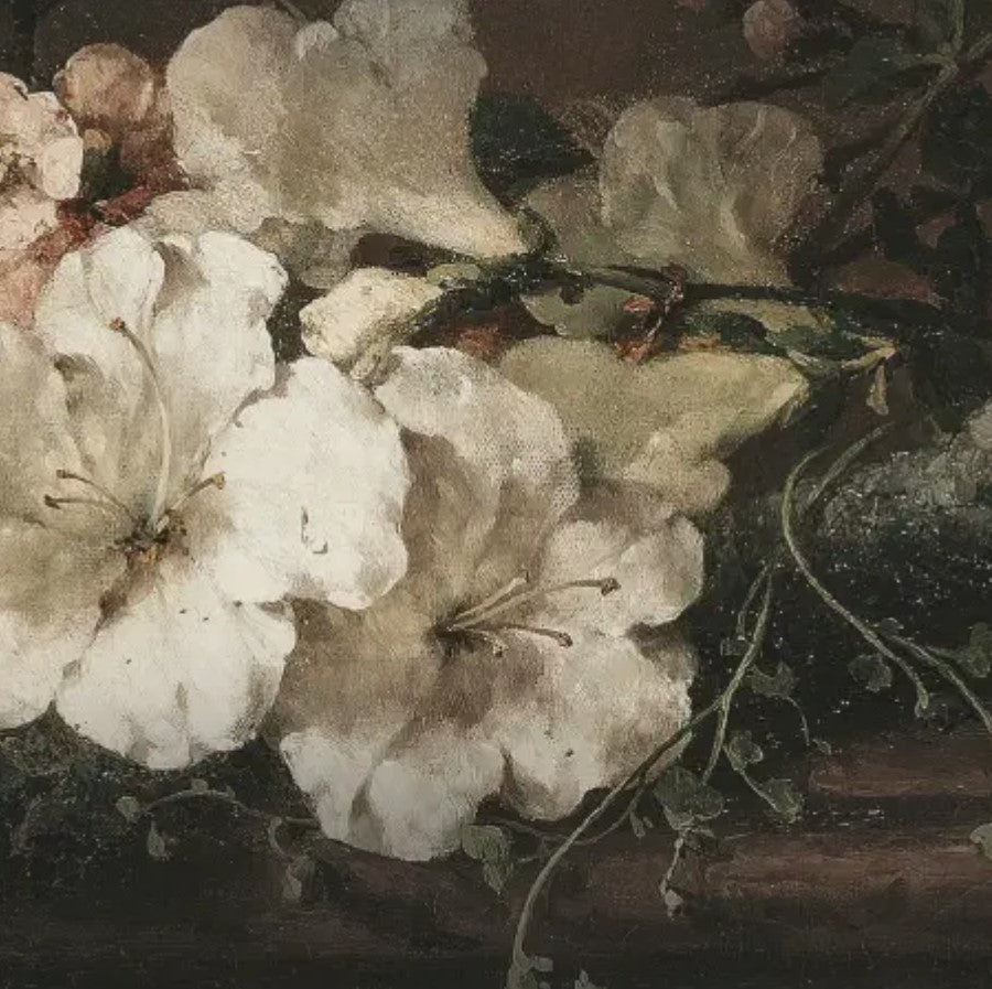 Moody Florals Vintage Art Print