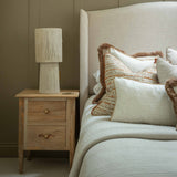 Elevate your space with this handcrafted jute table lamp, designed to bring organic warmth and minimalist charm to any interior. Featuring a textured natural jute finish and a sculptural silhouette, this boho-style bedside lamp is perfect for creating a cosy, earthy ambiance. Ideal for modern rustic bedrooms, Scandi-inspired interiors, or eco-conscious living rooms, this sustainable lighting piece blends functionality with artisanal beauty.

Place it on a nightstand, console table, or sideboard to highlight
