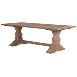 New Hampshire Rustic Wooden Dining Table, crafted with reclaimed weathered pine