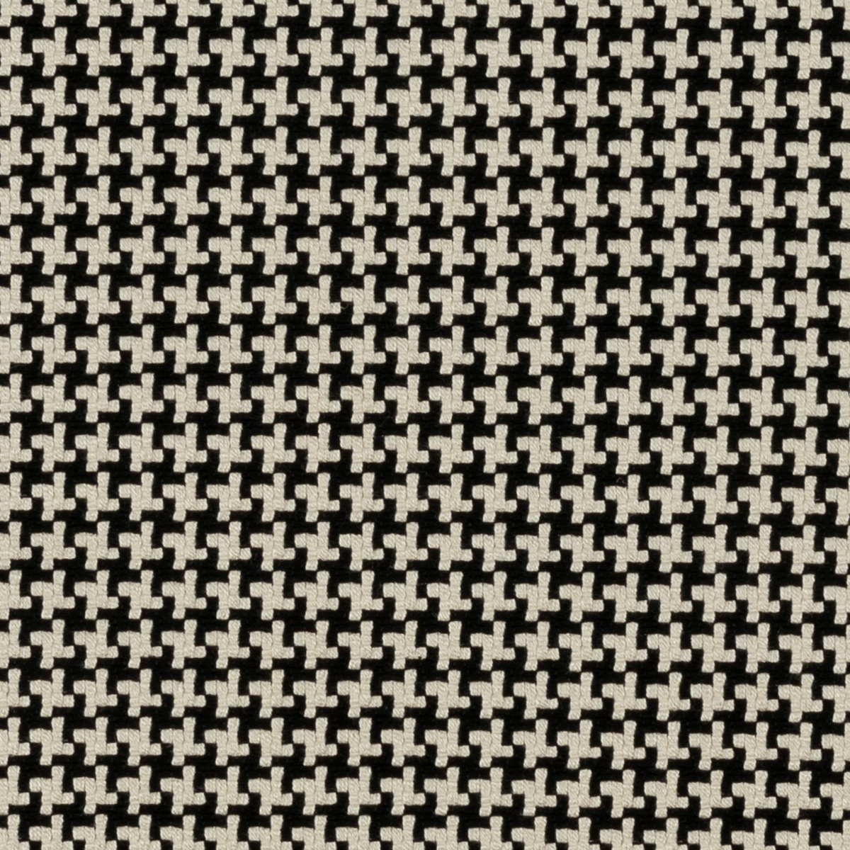 Harewood black and beige houndstooth woven fabric
