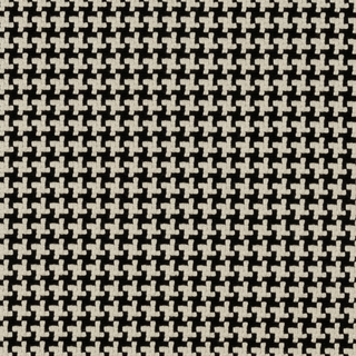 Harewood black and beige houndstooth woven fabric