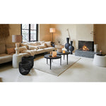 Off White Boucle Pouffe Footstool