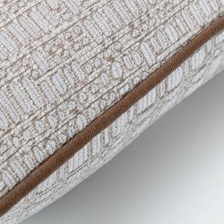 Mocha velvet piping detail on the Kemble cushion