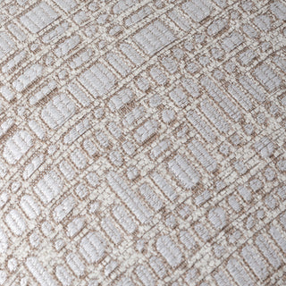 Taupe brush fringe detail on the Kemble cushion